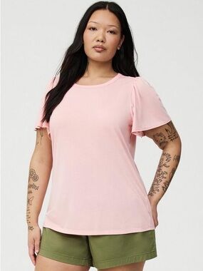 TORRID Signature Jersey Flutter Sleeve Crew Tee